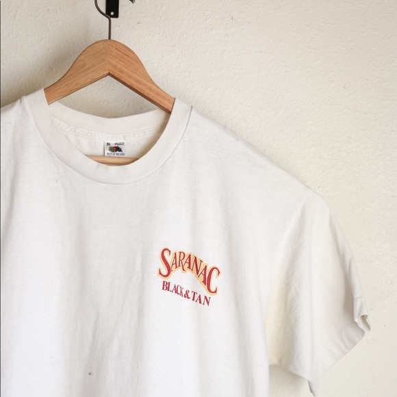 Vintage Saranac black and tan shirt - Picture 2 of 2